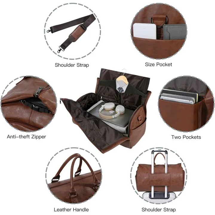 Seyfocnia 2 in 1 Travel Garment Bag for Business Trip