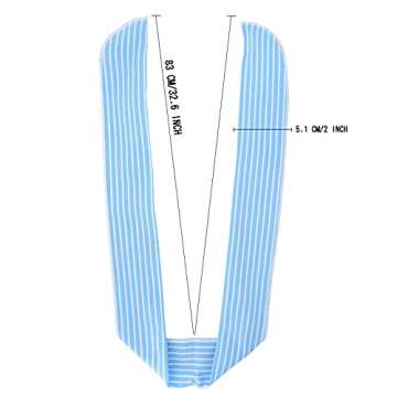 Carede Women Cheetah Print Wire Headband Rabbit Ears Hairband Wired Hair Tie Scarf Head Wrap/Assorted 9 Colors