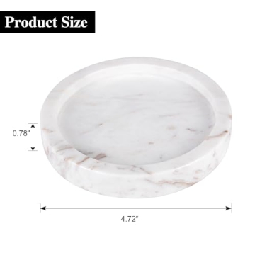 WORHE Premium Natural Marble Candle Holder for Home Decor