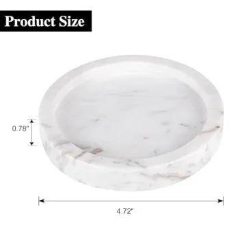 WORHE Premium Natural Marble Candle Holder for Home Decor