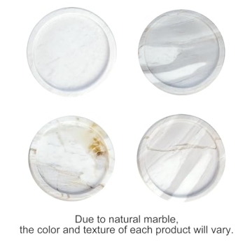 WORHE Premium Natural Marble Candle Holder for Home Decor