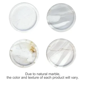 WORHE Premium Natural Marble Candle Holder for Home Decor