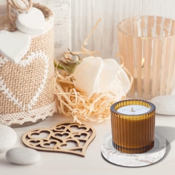 WORHE Premium Natural Marble Candle Holder for Home Decor