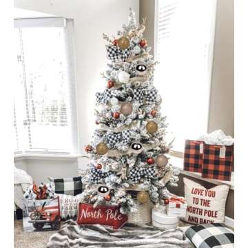 3.94" Large Christmas Balls Shatterproof Bronze Christmas Ornaments 6 Pcs Big Christmas Ornaments Balls for Christmas Tree Holiday Wedding Party Decoration