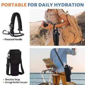 32oz Insulated Water Bottle for Car Cup Holders