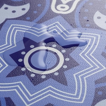 Durable Blue Flower Peel and Stick Floor Tile - 10pc Set