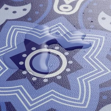 Durable Blue Flower Peel and Stick Floor Tile - 10pc Set