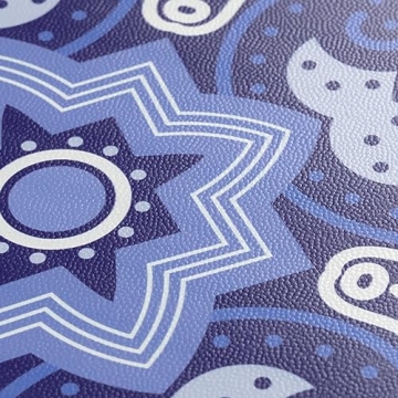 Durable Blue Flower Peel and Stick Floor Tile - 10pc Set