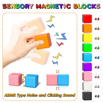 54PCS Magnetic Building Blocks for Kids 3-5