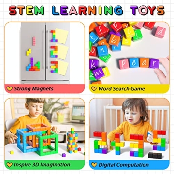 54PCS Magnetic Building Blocks for Kids 3-5