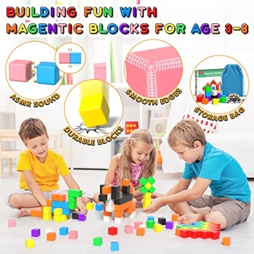 54PCS Magnetic Building Blocks for Kids 3-5