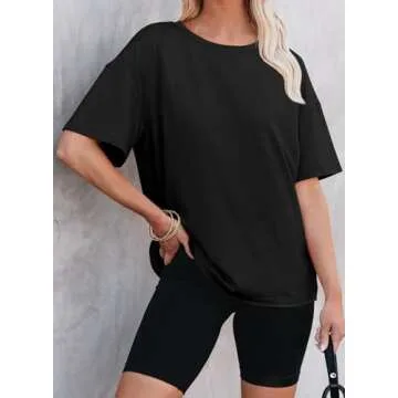 EVALESS Women’s Oversized Spring Tops 2025 Fashion Tee