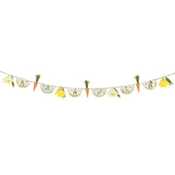 Meri Meri Peter Rabbit™ Garland (Pack of 1), Peter Rabbit™ in The Garden or Easter Garland, 10' Strand with Excess Cord