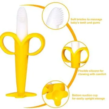 Baby Teething Toys Silicone Set for Infants and Toddlers 4 Pack