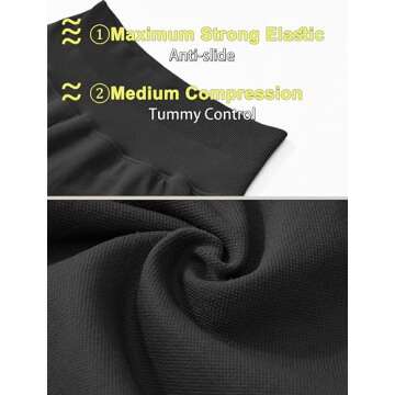 OMKAGI Butt Lifting Flare Leggings for Women Tummy Control Wide Leg Flared Yoga Pants(M,5-Black)