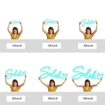 IbayNawi Custom Neon Signs, Personalized Neon Sign for Wall Decor, Neon Sign Customizable for Bedroom, Wedding, Birthday Party(Optional 10" to 55")