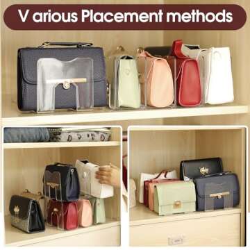 frtzal Purse Closet Organizer for Stylish Purse Storage