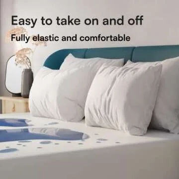 Niagara Waterproof Mattress Protector Twin 39x75 Cover Deep Pocket Breathable Noiseless 8-20Inches Bed Smooth Jersey Mattress Pad Cover Fully Ultra Thin Polyester