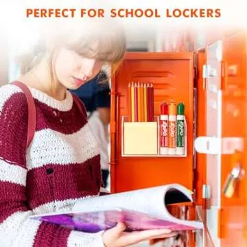 BEYGORM Magnetic Dry Erase Marker Holder for Whiteboard,Non-slip Acrylic Magnet Pen Holder for Fridge Refrigerator,Locker Organizer for Work,Locker Accessories,Pencil Cup for Desk,Marker Organizer