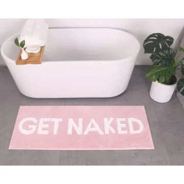 Get Naked Bath Mat - Funny and Chic Bathroom Decor