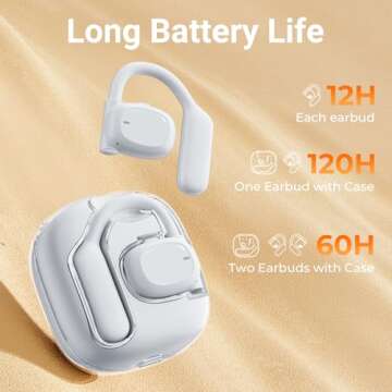 occiam Open Ear Earbuds Bluetooth 5.4 Wireless Headphones 120Hrs Playback Sport Earbuds with Earhook...