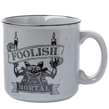 Silver Buffalo Disney Haunted Mansion Foolish Mortal Ceramic Camper Mug - 20 Oz