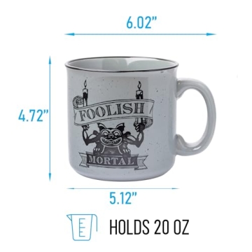 Haunted Mansion Foolish Mortal Mug, 20 Oz - Disney Magic