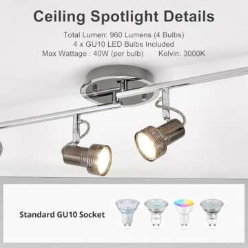 Depuley Modern Track Lighting Kit for Any Room