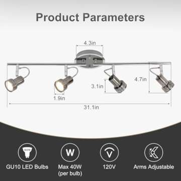 Depuley Modern Track Lighting Kit for Any Room
