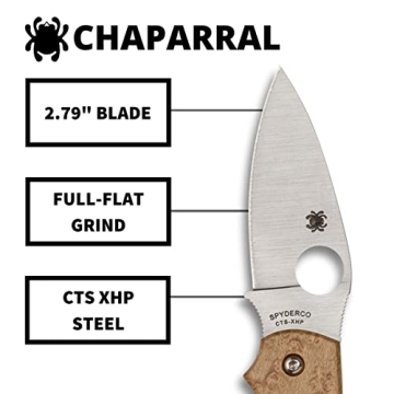Spyderco Chaparral Birdseye Maple - Elegant Folding Knife