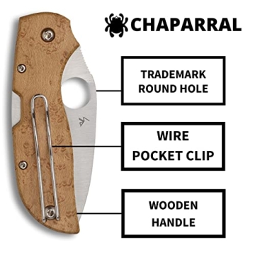 Spyderco Chaparral Birdseye Maple - Elegant Folding Knife