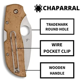 Spyderco Chaparral Birdseye Maple - Elegant Folding Knife
