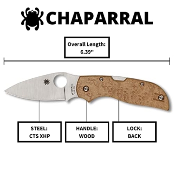 Spyderco Chaparral Birdseye Maple - Elegant Folding Knife