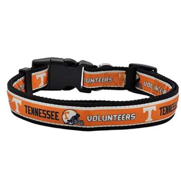 Pets First Collegiate Pet Accessories, Dog Collar, Tennessee Volunteers, Large