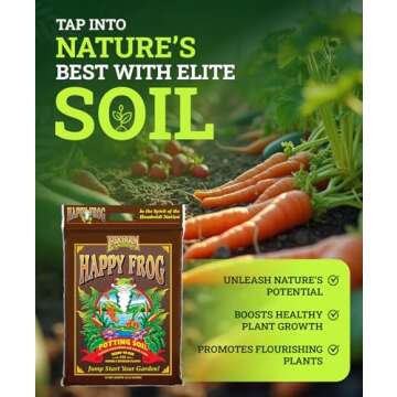 FoxFarm Happy Frog Potting Soil 12qt for Healthy Growth