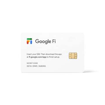 Google Fi Wireless Unlimited Plus Plan | Talk/Text/Data | Unlimited 5G/4G LTE | SIM Kit - 1 Month
