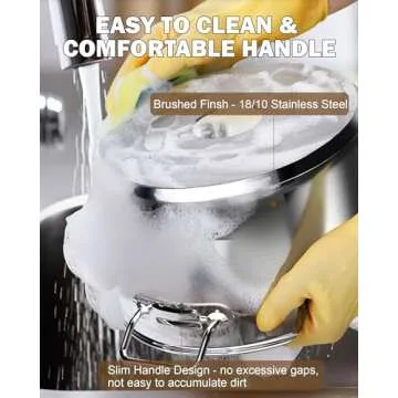 Cooks Standard 02616 Professional Grade Lid 30 Quart Stainless Steel Stockpot, Silver