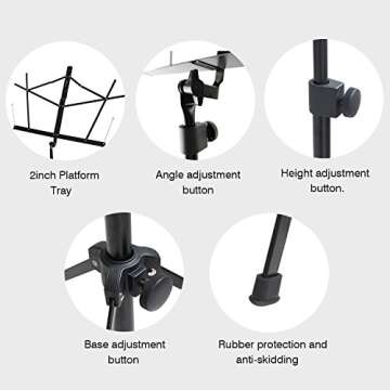 Flanger Music Stand (FL-09)