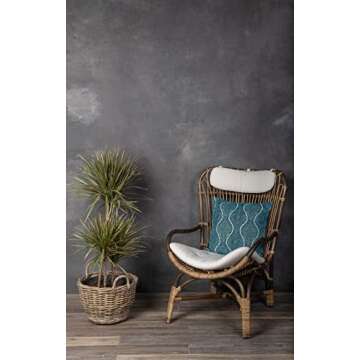 Rattan Kobo Indoor Outdoor Planter with Ear Handles - 4 Gallon Capacity