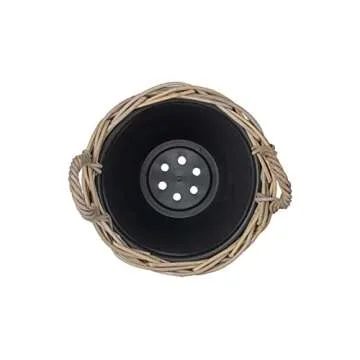 Rattan Kobo Indoor Outdoor Planter with Ear Handles - 4 Gallon Capacity