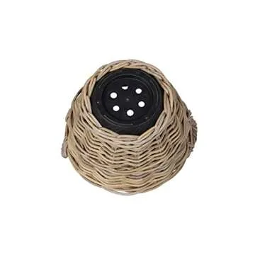 Rattan Kobo Indoor Outdoor Planter with Ear Handles - 4 Gallon Capacity