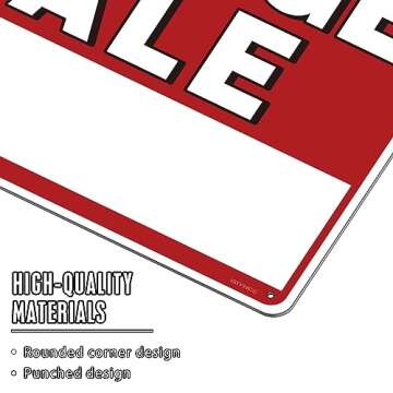 5Pcs Garage Sale Sign Kits, 14" x 10" Double-Sided Plastic Garage Sale Signs, 280 Multi-Color Pricing Stickers,Directional Arrows & Fluorescent Neon Stickers, Yard Garage Sale Supplies,Weather-Proof