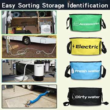 RV Hose Storage Bag Waterproof Camper Accessories Container Set