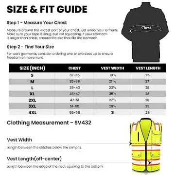 ArcRidge Reflective Safety Vest for Men and Women - High Visibility Construction Vest - Dual Tone Reflective Strips (Yellow, X-Large)