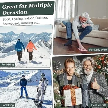 Annsuki Men's Wool Socks - 5 Pack Thermal Winter Comfort