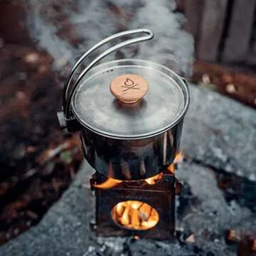 ÜBERLEBEN Kessel Stainless Steel Camping Kettle - 37 fl oz