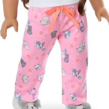 American Girl Truly Me Doll Waking Up is RUFF PJs