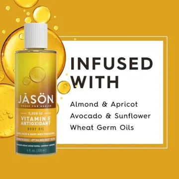 JASON Vitamin E Oil for Hydration - Face, Body, Hair