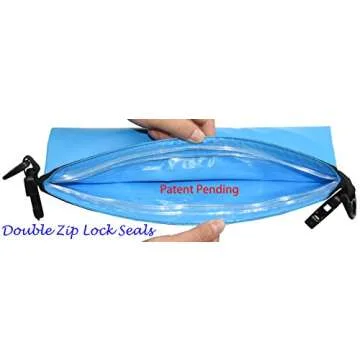 Freegrace Waterproof Dry Bag - Lightweight Dry Sack with Seals and Waterproof Case -Float on Water -Keeps Gear Dry for Kayaking, Beach, Rafting, Boating, Hiking, Camping and Fishing (10L, Sky Blue)