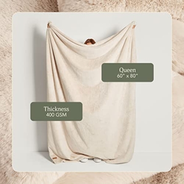 UnHide Lil’ Marsh Faux Fur Blanket - Lightweight and Soft